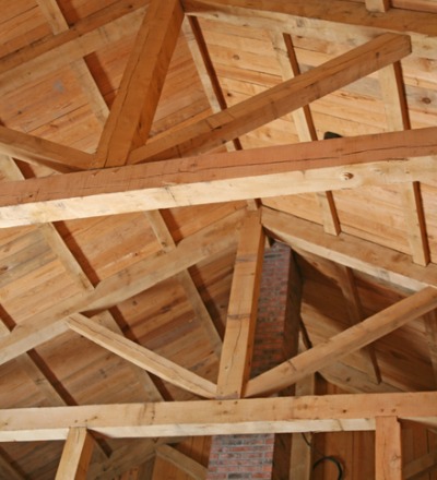 The interior of a barn after Post and Beam Barn Repair in Princeton IL